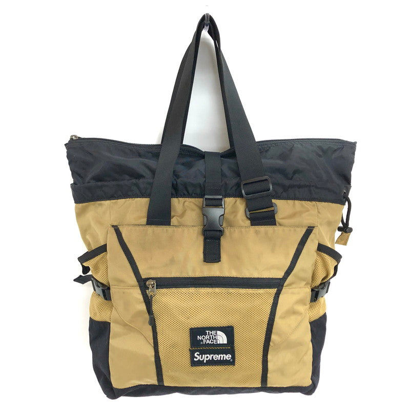 【現状渡し品】【メンズ/レディース】 THE NORTH FACE ザ・ノースフェイス × Supreme Adventure Tote NF0A4QT1 アドベンチャー トートバッグ 鞄 バッグ 188-251030-rs-01-fur カラー：カーキ・ベージュ系 万代Net店