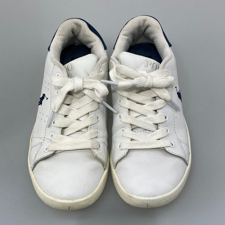 【中古品】【レディース】 POLO RALPH LAUREN ポロ・ラルフローレン 993989 BILTON ローカットスニーカー 本体のみ（箱なし） 163-251225-WA-03-iwa サイズ：23.5cm カラー：ホワイト ネイビー 万代Net店