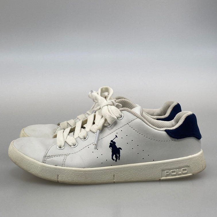 【中古品】【レディース】 POLO RALPH LAUREN ポロ・ラルフローレン 993989 BILTON ローカットスニーカー 本体のみ（箱なし） 163-251225-WA-03-iwa サイズ：23.5cm カラー：ホワイト ネイビー 万代Net店