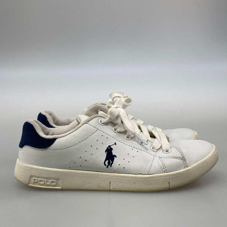 【中古品】【レディース】 POLO RALPH LAUREN ポロ・ラルフローレン 993989 BILTON ローカットスニーカー 本体のみ（箱なし） 163-251225-WA-03-iwa サイズ：23.5cm カラー：ホワイト ネイビー 万代Net店
