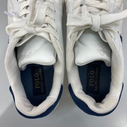 【中古品】【レディース】 POLO RALPH LAUREN ポロ・ラルフローレン 993989 BILTON ローカットスニーカー 本体のみ（箱なし） 163-251225-WA-03-iwa サイズ：23.5cm カラー：ホワイト ネイビー 万代Net店