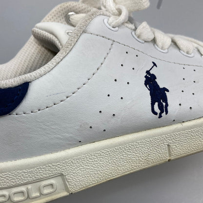 【中古品】【レディース】 POLO RALPH LAUREN ポロ・ラルフローレン 993989 BILTON ローカットスニーカー 本体のみ（箱なし） 163-251225-WA-03-iwa サイズ：23.5cm カラー：ホワイト ネイビー 万代Net店