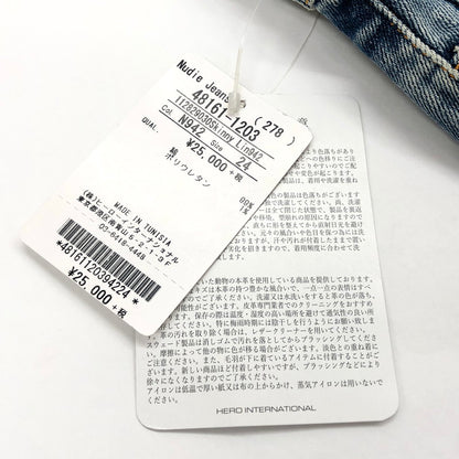 【中古美品】【レディース】 Nudie Jeans ヌーディージーンズ Skinny Lin スキニー デニムパンツ ボトムス 156-250410-rs-03-fur サイズ：W24 L30 カラー：インディゴ 万代Net店