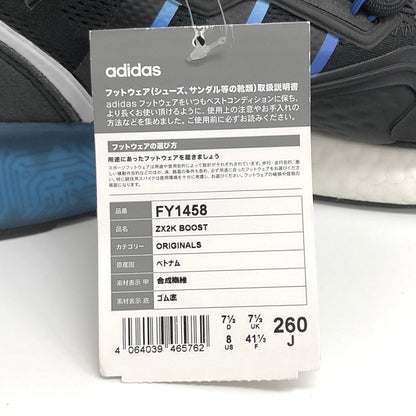 【中古品】【メンズ】 adidas アディダス ZX2K BOOST FY1458 ブースト スニーカー シューズ 靴 161-251030-rs-03-fur サイズ：26.0cm US8 カラー：ブラック/ブルー 万代Net店