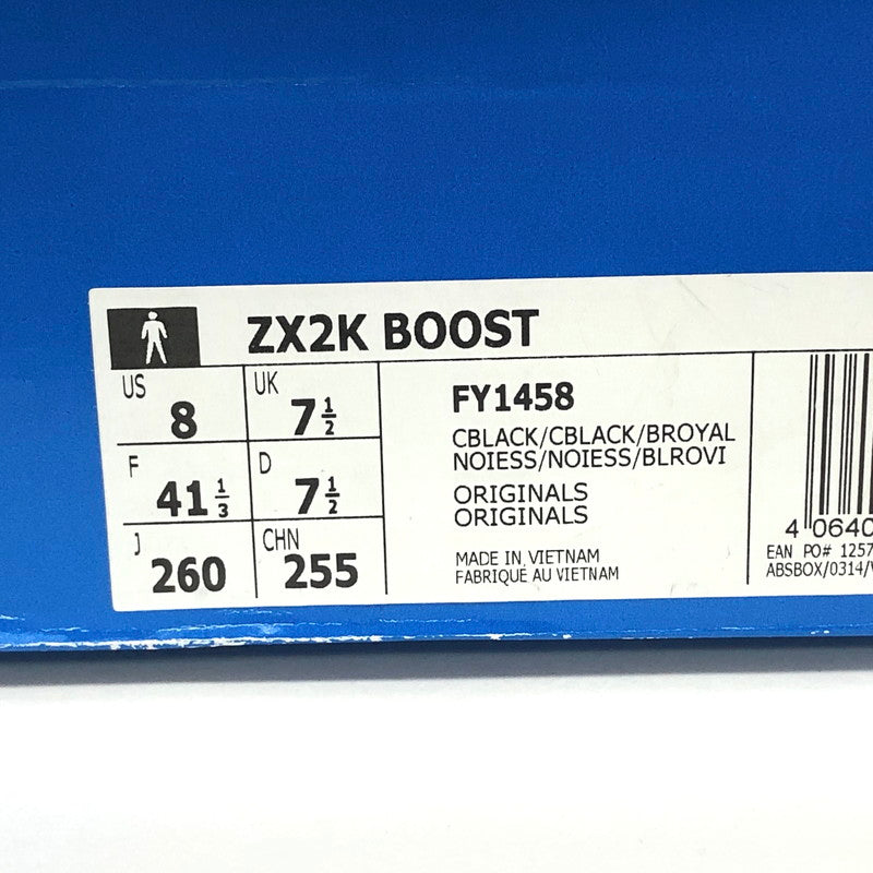 【中古品】【メンズ】 adidas アディダス ZX2K BOOST FY1458 ブースト スニーカー シューズ 靴 161-251030-rs-03-fur サイズ：26.0cm US8 カラー：ブラック/ブルー 万代Net店
