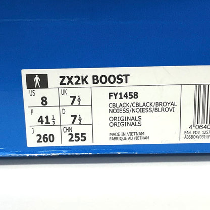 【中古品】【メンズ】 adidas アディダス ZX2K BOOST FY1458 ブースト スニーカー シューズ 靴 161-251030-rs-03-fur サイズ：26.0cm US8 カラー：ブラック/ブルー 万代Net店