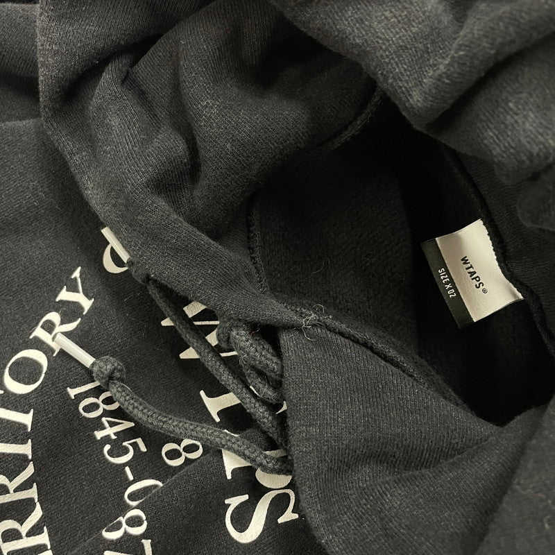 【中古品】【メンズ】 WTAPS ダブルタップス SNEAK INGREDIENTS HOODY スニーク イングリディエント フーディ 長袖 トップス プルオーバー フーディ 142-251007-yo-08-fuz サイズ：02 カラー：ブラック 万代Net店