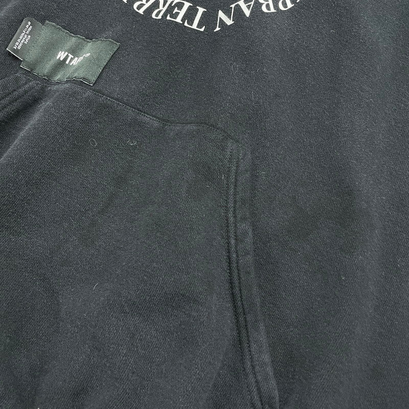 【中古品】【メンズ】 WTAPS ダブルタップス SNEAK INGREDIENTS HOODY スニーク イングリディエント フーディ 長袖 トップス プルオーバー フーディ 142-251007-yo-08-fuz サイズ：02 カラー：ブラック 万代Net店