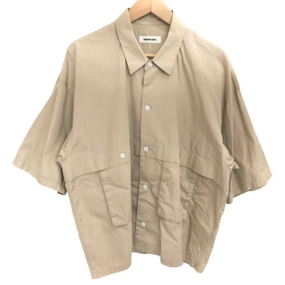 【ジャンク品】【メンズ】 monkey time モンキータイム BROAD MACKINAW REG SS 8316-149-0200 半袖 シャツ オーバーサイズ トップス UNITED ARROWS 147-251030-rs-07-fur サイズ：1 カラー：ベージュ 万代Net店