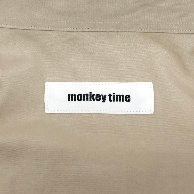 【ジャンク品】【メンズ】 monkey time モンキータイム BROAD MACKINAW REG SS 8316-149-0200 半袖 シャツ オーバーサイズ トップス UNITED ARROWS 147-251030-rs-07-fur サイズ：1 カラー：ベージュ 万代Net店