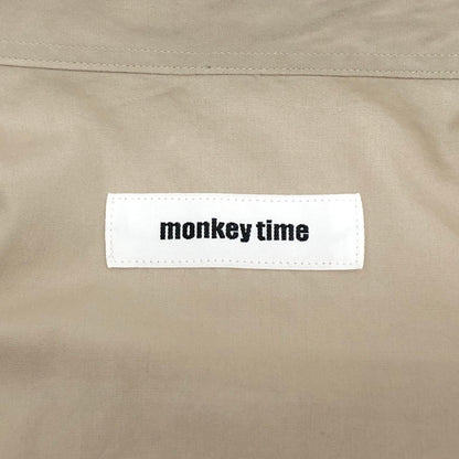 【ジャンク品】【メンズ】 monkey time モンキータイム BROAD MACKINAW REG SS 8316-149-0200 半袖 シャツ オーバーサイズ トップス UNITED ARROWS 147-251030-rs-07-fur サイズ：1 カラー：ベージュ 万代Net店