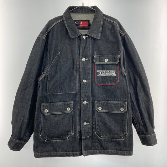 【中古品】【メンズ】 TRANSER デニム ワークジャケット 147-260408-WA-03-iwa サイズ：M カラー：ブラック系 万代Net店