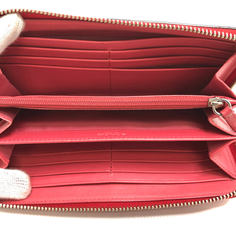 【中古品】【レディース】 COACH コーチ LONG WALLET 49355 ラウンドファスナー ロングウォレット 長財布 181-260917-rs-05-fur カラー：レッド 万代Net店