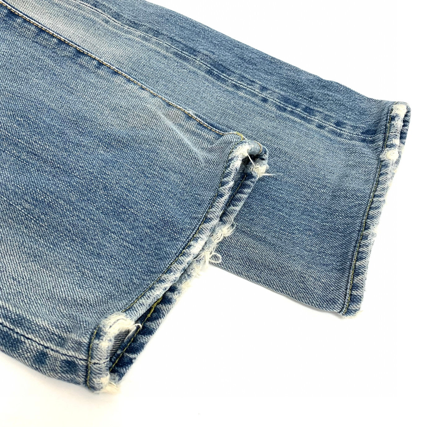 【現状渡し品】【メンズ】 HYSTERIC GLAMOUR ヒステリックグラマー リペア加工デニム ボトムス 151-251227-yu-07-fur サイズ：28 カラー：インディゴ 万代Net店