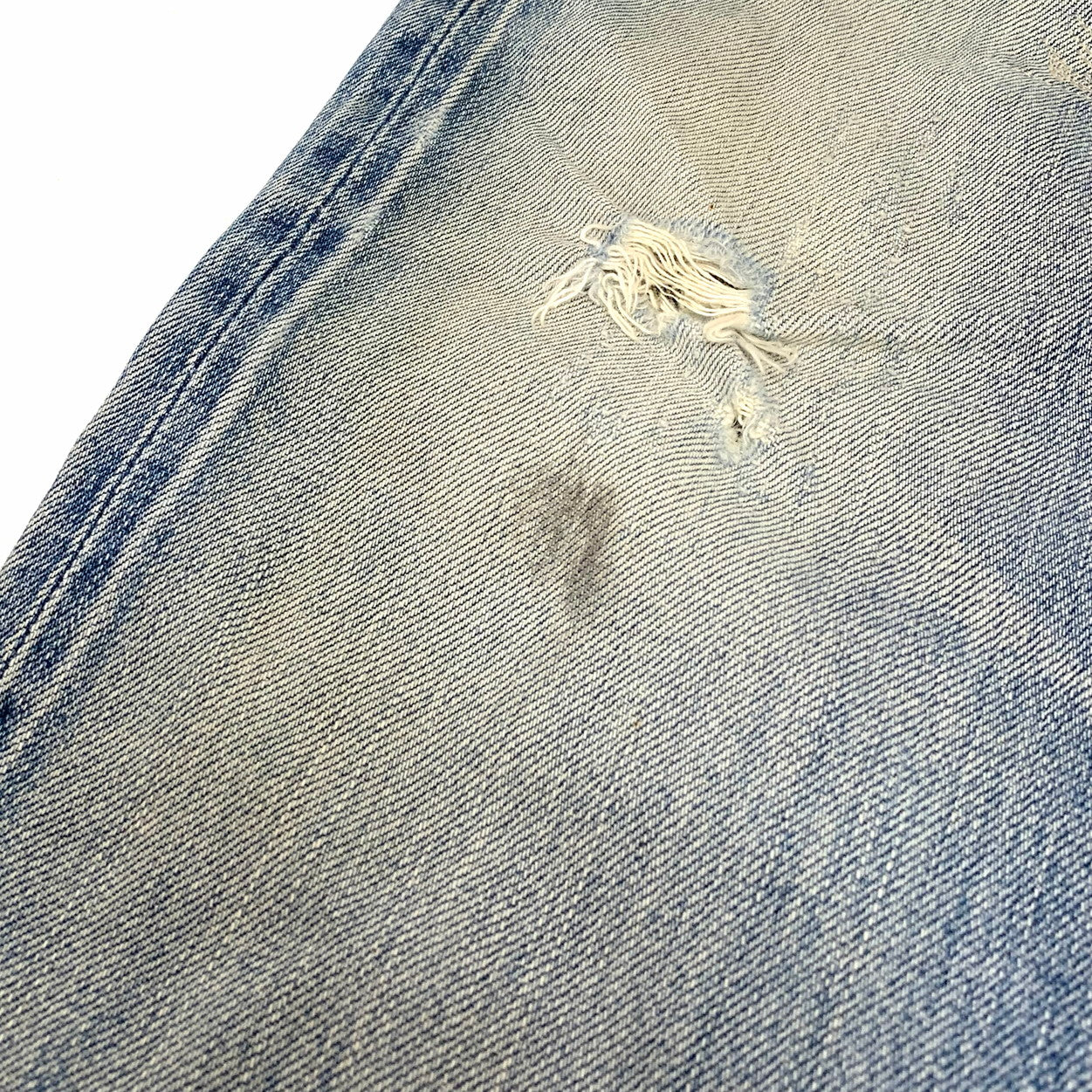 【現状渡し品】【メンズ】 HYSTERIC GLAMOUR ヒステリックグラマー リペア加工デニム ボトムス 151-251227-yu-07-fur サイズ：28 カラー：インディゴ 万代Net店