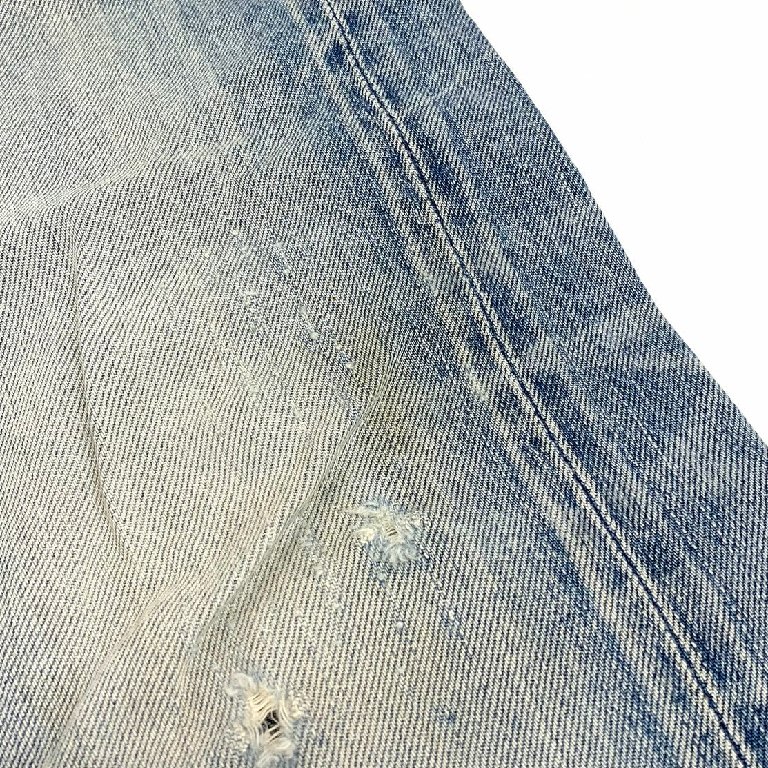 【現状渡し品】【メンズ】 HYSTERIC GLAMOUR ヒステリックグラマー リペア加工デニム ボトムス 151-251227-yu-07-fur サイズ：28 カラー：インディゴ 万代Net店