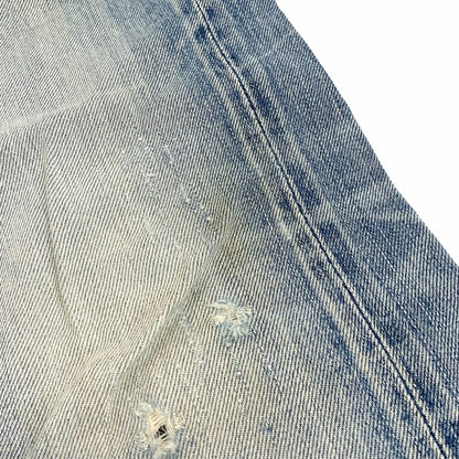 【現状渡し品】【メンズ】 HYSTERIC GLAMOUR ヒステリックグラマー リペア加工デニム ボトムス 151-251227-yu-07-fur サイズ：28 カラー：インディゴ 万代Net店