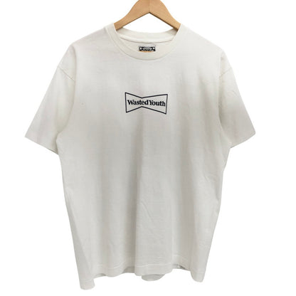【中古品】【メンズ】 Wasted Youth ウェイステッドユース FLOWER CAN T-SHIRT 半袖 Tシャツ バックプリント 142-260406-rs-02-fur サイズ：L カラー：ホワイト 万代Net店