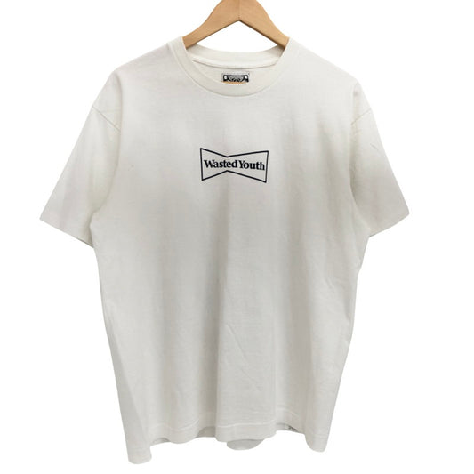 【中古品】【メンズ】 Wasted Youth ウェイステッドユース FLOWER CAN T-SHIRT 半袖 Tシャツ バックプリント 142-260406-rs-02-fur サイズ：L カラー：ホワイト 万代Net店