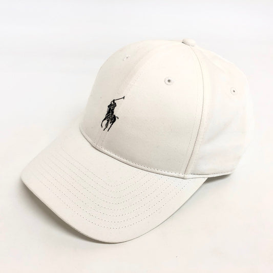 【中古品】【メンズ/レディース】 POLO RALPH LAUREN ポロ・ラルフローレン MAPOHGS0J421453100 シグネチャー ポニー ツイル ボール キャップ 6パネル 帽子 アクセサリー 185-250411-rs-03-fur サイズ：ONE カラー：ホワイト 万代Net店