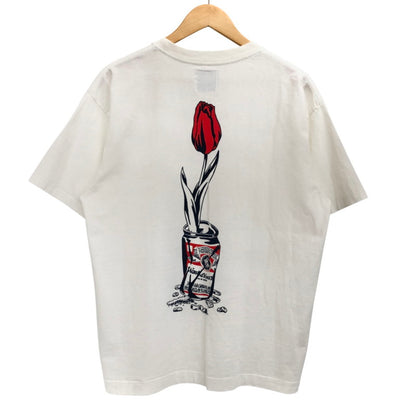 【中古品】【メンズ】 Wasted Youth ウェイステッドユース FLOWER CAN T-SHIRT 半袖 Tシャツ バックプリント 142-260406-rs-02-fur サイズ：L カラー：ホワイト 万代Net店