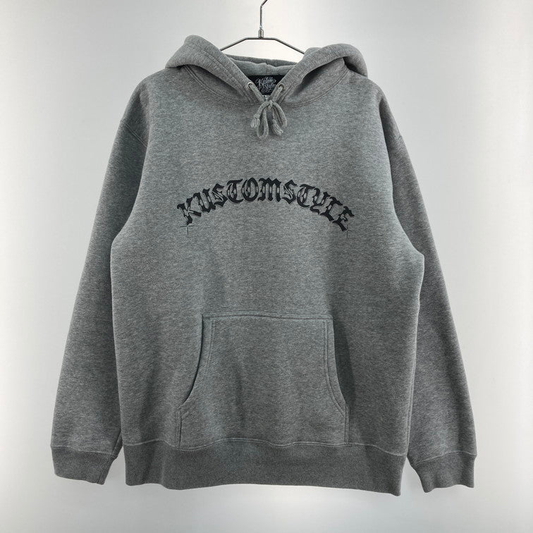 【中古品】【メンズ】 KUSTOMSTYLE パーカー 147-260408-WA-05-iwa サイズ：L カラー：グレー 万代Net店