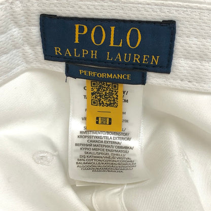 【中古品】【メンズ/レディース】 POLO RALPH LAUREN ポロ・ラルフローレン MAPOHGS0J421453100 シグネチャー ポニー ツイル ボール キャップ 6パネル 帽子 アクセサリー 185-250411-rs-03-fur サイズ：ONE カラー：ホワイト 万代Net店