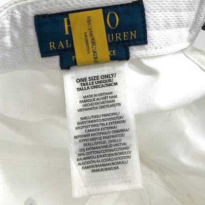 【中古品】【メンズ/レディース】 POLO RALPH LAUREN ポロ・ラルフローレン MAPOHGS0J421453100 シグネチャー ポニー ツイル ボール キャップ 6パネル 帽子 アクセサリー 185-250411-rs-03-fur サイズ：ONE カラー：ホワイト 万代Net店