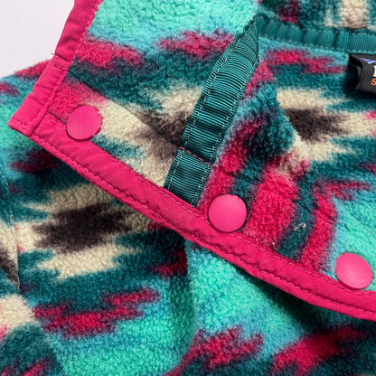 【中古品】【レディース】 patagonia パタゴニア SYNCHILLA SNAP-T PULLOVER 25455FA15 シンチラ スナップT プルオーバー ライトアウター フリースジャケット 144-251007-yo-16-fuz サイズ：WOMEN S カラー：総柄 万代Net店