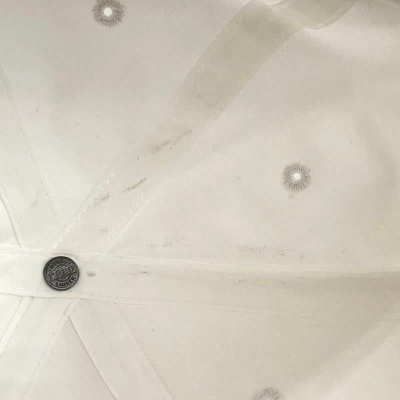 【中古品】【メンズ/レディース】 POLO RALPH LAUREN ポロ・ラルフローレン MAPOHGS0J421453100 シグネチャー ポニー ツイル ボール キャップ 6パネル 帽子 アクセサリー 185-250411-rs-03-fur サイズ：ONE カラー：ホワイト 万代Net店