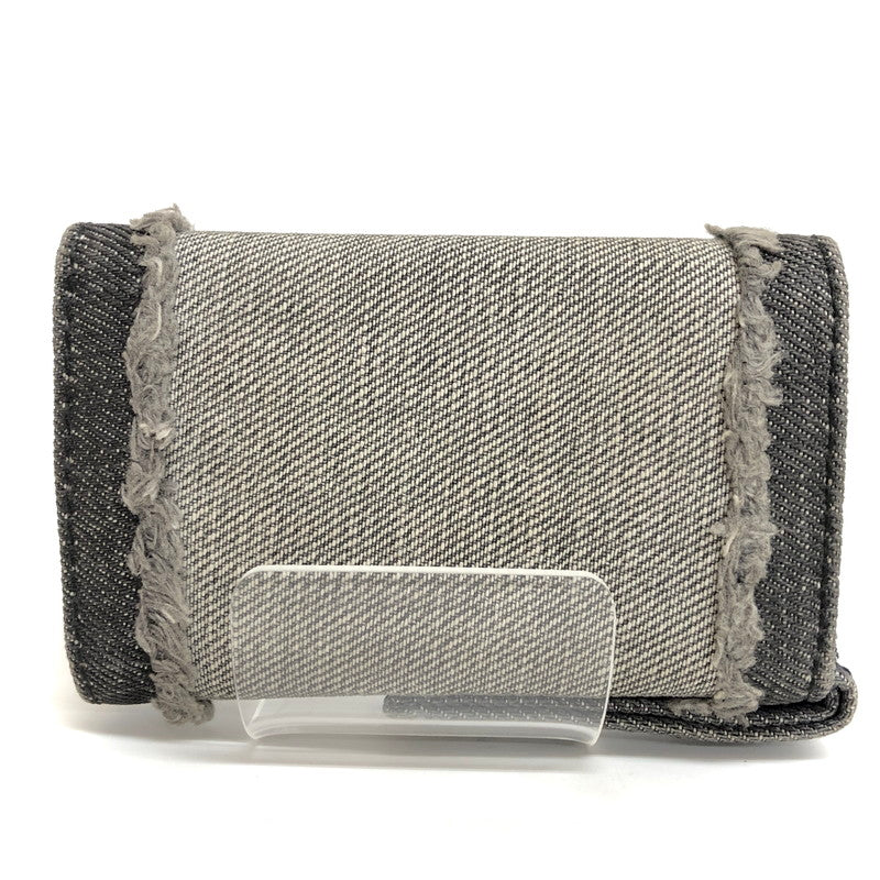 【現状渡し品】【メンズ】 DIESEL ディーゼル KEYCASE II X09001 6連 キーケース デニム地 鍵入れ 208-250723-rs-01-fur カラー：ブラックデニム 万代Net店