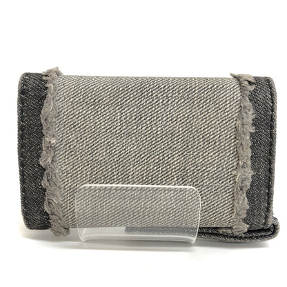 【現状渡し品】【メンズ】 DIESEL ディーゼル KEYCASE II X09001 6連 キーケース デニム地 鍵入れ 208-250723-rs-01-fur カラー：ブラックデニム 万代Net店