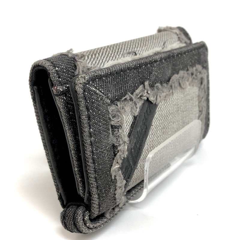 【現状渡し品】【メンズ】 DIESEL ディーゼル KEYCASE II X09001 6連 キーケース デニム地 鍵入れ 208-250723-rs-01-fur カラー：ブラックデニム 万代Net店