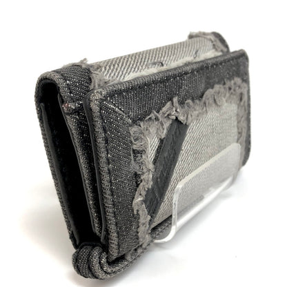 【現状渡し品】【メンズ】 DIESEL ディーゼル KEYCASE II X09001 6連 キーケース デニム地 鍵入れ 208-250723-rs-01-fur カラー：ブラックデニム 万代Net店