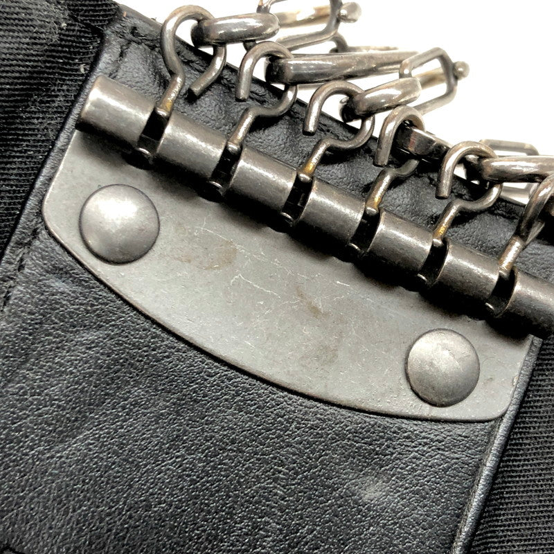 【現状渡し品】【メンズ】 DIESEL ディーゼル KEYCASE II X09001 6連 キーケース デニム地 鍵入れ 208-250723-rs-01-fur カラー：ブラックデニム 万代Net店