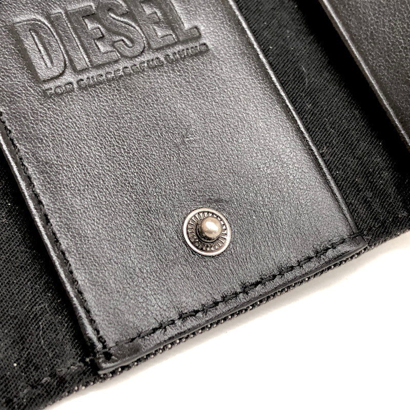 【現状渡し品】【メンズ】 DIESEL ディーゼル KEYCASE II X09001 6連 キーケース デニム地 鍵入れ 208-250723-rs-01-fur カラー：ブラックデニム 万代Net店