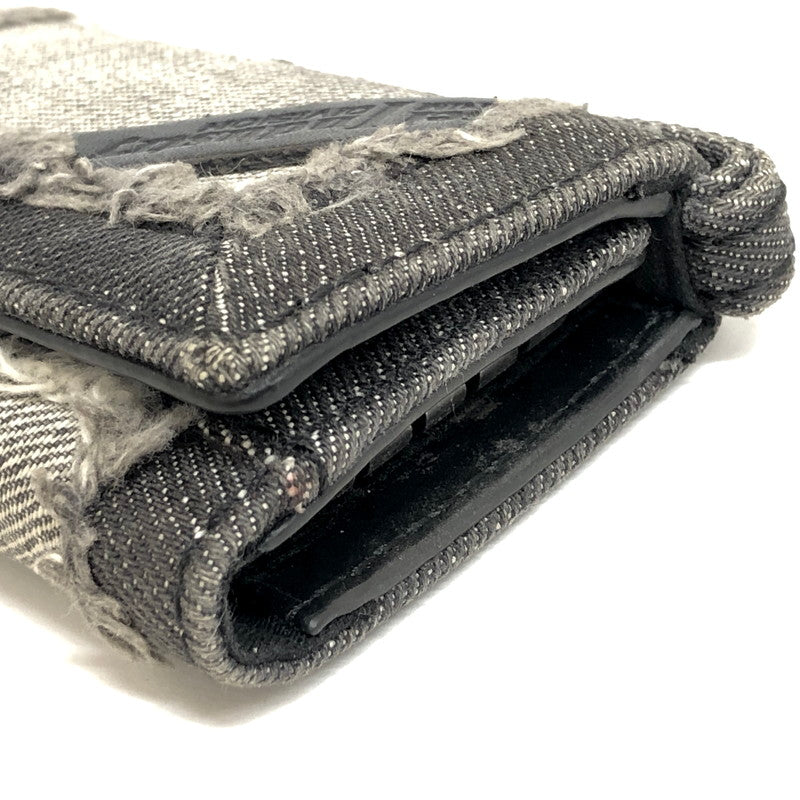 【現状渡し品】【メンズ】 DIESEL ディーゼル KEYCASE II X09001 6連 キーケース デニム地 鍵入れ 208-250723-rs-01-fur カラー：ブラックデニム 万代Net店