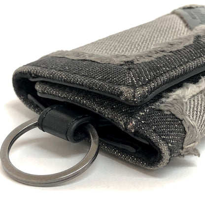 【現状渡し品】【メンズ】 DIESEL ディーゼル KEYCASE II X09001 6連 キーケース デニム地 鍵入れ 208-250723-rs-01-fur カラー：ブラックデニム 万代Net店