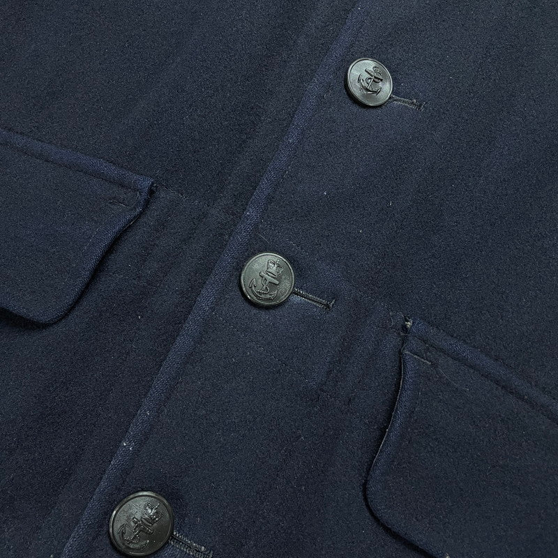 【中古品】【メンズ】 ROYAL NAVY ロイヤルネイビー 60's WATCH COAT VINTAGE 60年代 ウォッチコート アウター ヴィンテージ 145-251007-yo-22-tei サイズ：2 カラー：ネイビー 万代Net店