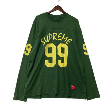 【中古品】【メンズ】 SUPREME シュプリーム 24SS 99 LS FOOTBALL TOP ロングスリーブ フットボール トップ トップス 長袖 149-260706-cs-01-izu サイズ：L カラー：グリーン 万代Net店
