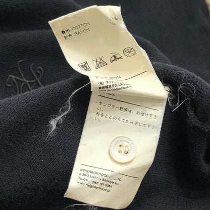 【中古品】【メンズ】 NEIGHBORHOOD ネイバーフッド YUKON SOLID C-POLO SS 111ATNH-CSM02 ポロシャツ 半袖 トップス レオパード 古着 142-260917-rs-08-fur サイズ：M カラー：ブラック 万代Net店