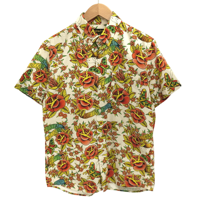 【中古品】【メンズ】 SOFTMACHINE ソフトマシーン GARDEN SS BD SHIRTS ガーデン シャツ 半袖 トップス 花柄 総柄 古着 142-260917-rs-09-fur サイズ：L カラー：マルチカラー 万代Net店