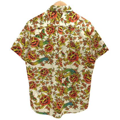 【中古品】【メンズ】 SOFTMACHINE ソフトマシーン GARDEN SS BD SHIRTS ガーデン シャツ 半袖 トップス 花柄 総柄 古着 142-260917-rs-09-fur サイズ：L カラー：マルチカラー 万代Net店