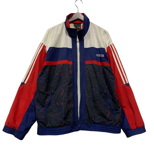 【現状渡し品】【メンズ】 OLD ADIDAS オールド アディダス 万国旗タグ SIDE LINE ZIPUP NYLON JACKET サイド ライン ジップアップ ナイロン ジャケット アウター 146-260417-kh-09-izu サイズ：F 180 カラー：マルチ 万代Net店