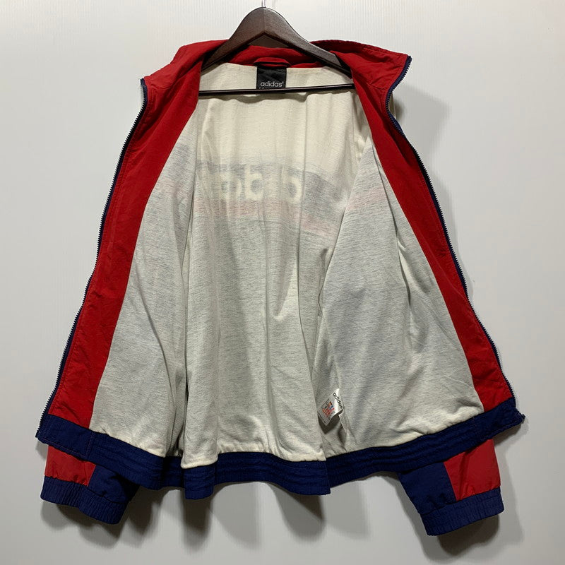 【現状渡し品】【メンズ】 OLD ADIDAS オールド アディダス 万国旗タグ SIDE LINE ZIPUP NYLON JACKET サイド ライン ジップアップ ナイロン ジャケット アウター 146-260417-kh-09-izu サイズ：F 180 カラー：マルチ 万代Net店