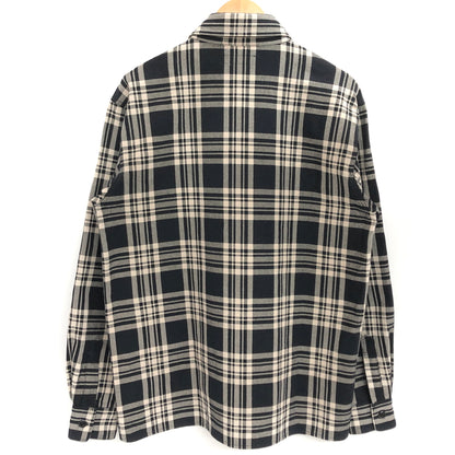 【中古品】【メンズ】 SOFTMACHINE ソフトマシーン L/S SHIRT チェックシャツ 長袖 トップス 古着 142-260917-rs-10-fur サイズ：L カラー：ブラック/オフホワイト 万代Net店