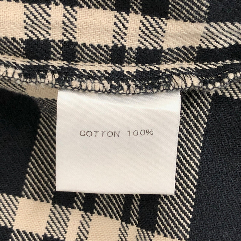 【中古品】【メンズ】 SOFTMACHINE ソフトマシーン L/S SHIRT チェックシャツ 長袖 トップス 古着 142-260917-rs-10-fur サイズ：L カラー：ブラック/オフホワイト 万代Net店