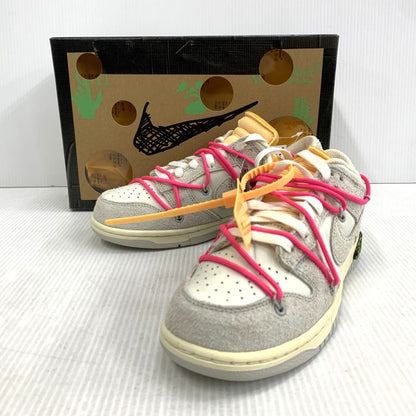 【中古品】【メンズ/レディース】 NIKE ナイキ× OFF-WHITE オフホワイト DJ0950-117 DUNK LOW ダンク ロー スニーカー シューズ 靴 160-260915-cs-16-izu サイズ：25.5cm カラー：SAIL/NEUTRAL GREY-HYPER PINK 万代Net店