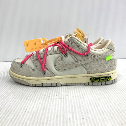 【中古品】【メンズ/レディース】 NIKE ナイキ× OFF-WHITE オフホワイト DJ0950-117 DUNK LOW ダンク ロー スニーカー シューズ 靴 160-260915-cs-16-izu サイズ：25.5cm カラー：SAIL/NEUTRAL GREY-HYPER PINK 万代Net店