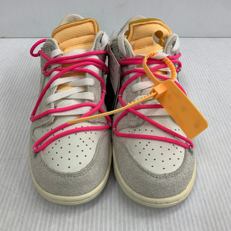【中古品】【メンズ/レディース】 NIKE ナイキ× OFF-WHITE オフホワイト DJ0950-117 DUNK LOW ダンク ロー スニーカー シューズ 靴 160-260915-cs-16-izu サイズ：25.5cm カラー：SAIL/NEUTRAL GREY-HYPER PINK 万代Net店